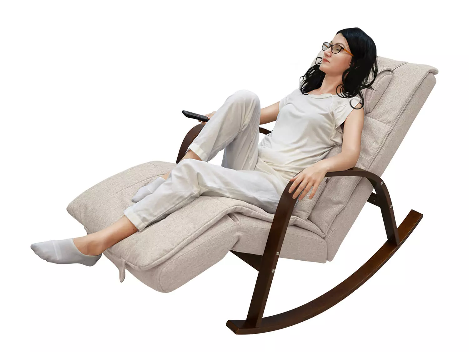 Массажное кресло качалка FUJIMO Time2Chill Ivory (Tailor 2)