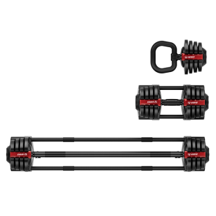 Набор регулируемый штанга+гантель+гиря HYFIT 18 кг