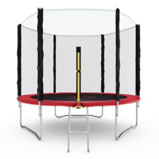 Батут с сеткой DFC PELPO 8ft с лестницей, RED
