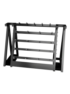 Стойка для хранения штанг для аэробики (бодипампов) BRONZE GYM 190х55х128,на 20 шт.